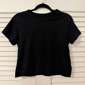Victorias Secret PINK black cropped tee